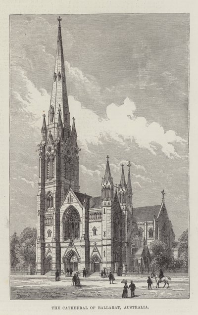 Die Kathedrale von Ballarat, Australien von Frank Watkins